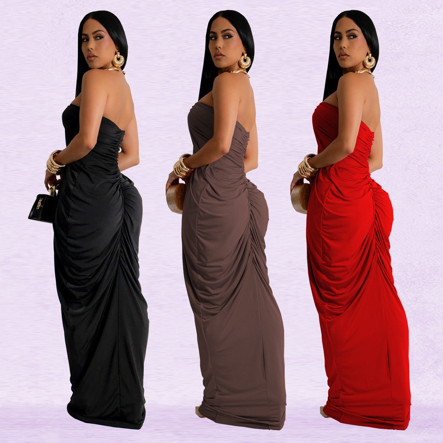 KEKE V NECK DRESS